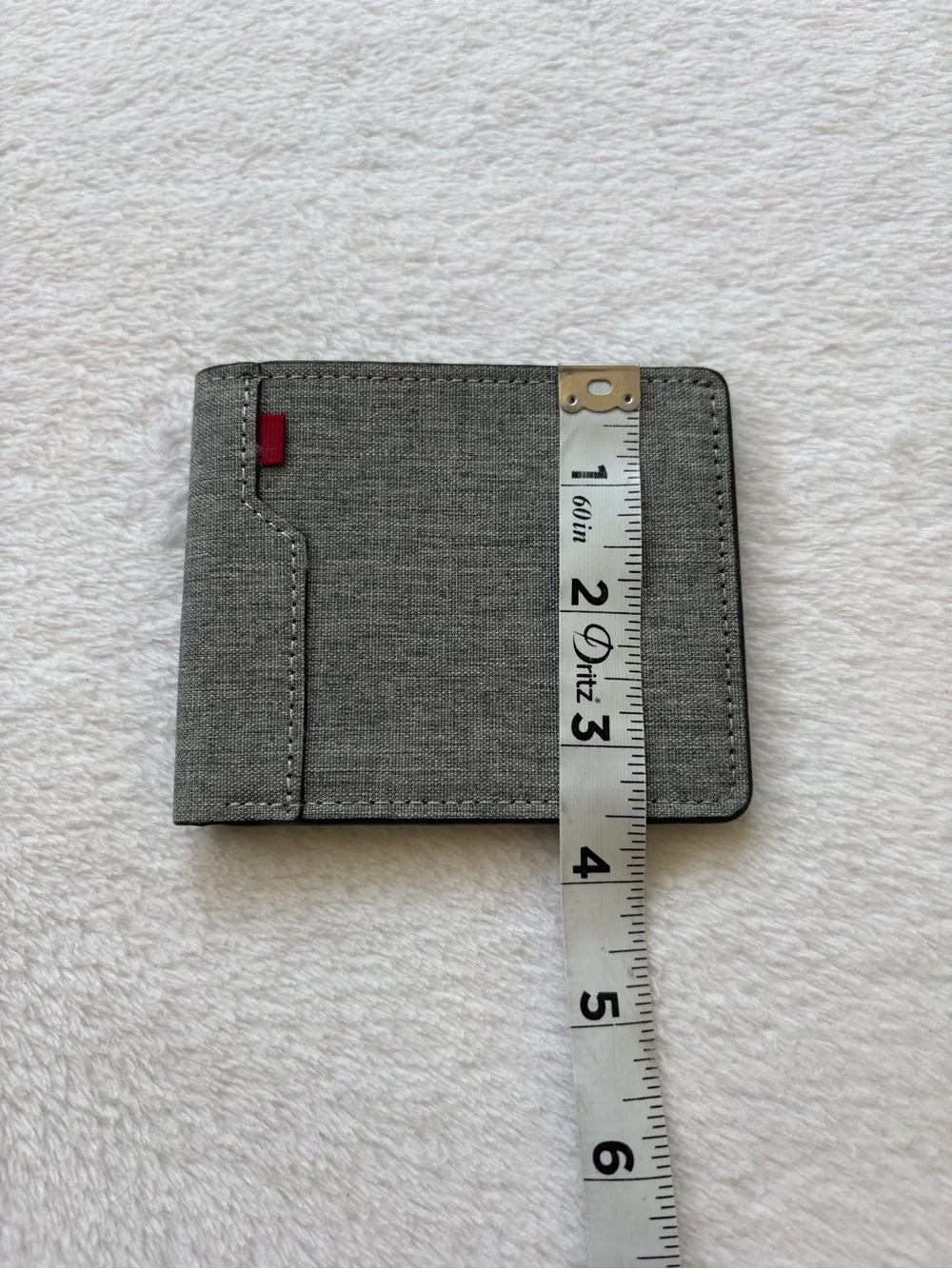 Gray Men’s Bifold Wallet - Minimal Fabric Design